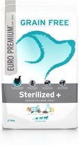 4x Euro-Premium Medium Tot Large Adult Sterilized 2,5 kg