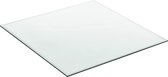 Glasplaat - Tafelblad - ESG Veiligheidsglas - Transparant - Dikte 8 mm - Afmeting (LxB) 70 x 70 cm