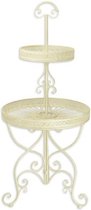 Etagère - Klassieke ronde Etagere - wit - 137,5 cm hoog