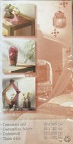 Decoratie stof - Creme kleurige organza stof  35 x 250cm -
