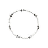 Bracelet femme | Bracelet en argent avec perles et points