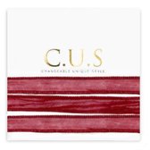 Changeable Unique Style (C.U.S.) - Armband - 5 Schuifkralen - Rood / Goud