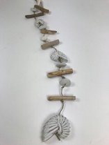 Guirlandes Schelp 3D 120 cm handgemaakt van hout