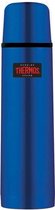 Fbb isoleerfles | thermosfles | 1 Liter | metallic blauw | d8xh31cm