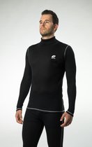 Ondergoed Santec Heren Thermo Rollneck Poly. Interlock  L Diep Zwart