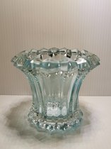 Waxinelichthouder Daffodil Blauw Glas 10x8.5cm