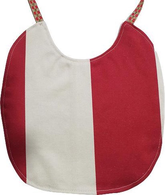 Toetie & Zo Handgemaakte Slabber Bosdieren - Beige - Rood - Slabbetje - Slab - Spuugdoek - Baby - Omkeerbaar - Kraamkado — afbeelding 2