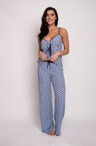 EcoVero Cami Pyjama Set in Blue maat 42-44