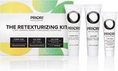 PRIORI® The Retexturizing Kit Q+SOD/LCA (Active Cleanser,Barrier Restore,2xfoliant)