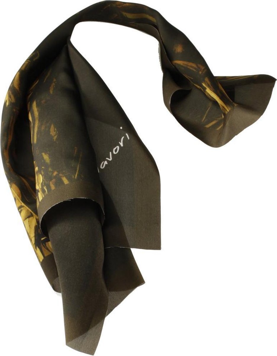 PinC zijden art sjaal Marcel Duchamp 100% zijde 65 x 65 cm