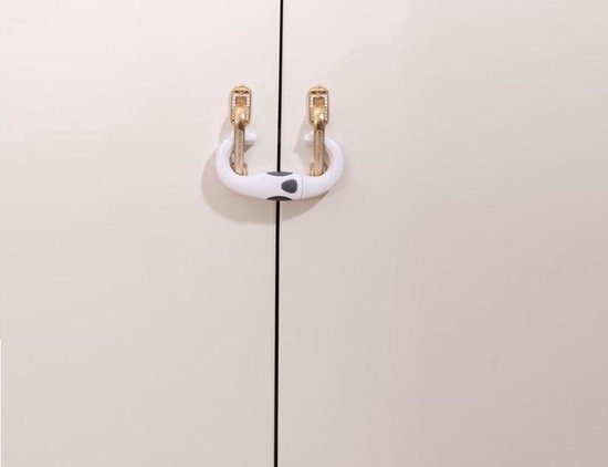 10 stuks Offgridtec Deurbeveiliging voor baby's, ladebeveiliging, kinderslot, deurgrendel, transparant