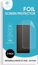 iMoshion Screenprotector Geschikt voor Motorola Moto G9 Play / Moto E7 Plus - iMoshion Screenprotector Folie 3 pack