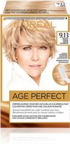 3x L'Oréal Excellence Age Perfect Haarverf 9.13 Zeer Licht as Goudblond