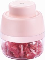 Greenure Mini Food Chopper Elektrische - Keuken Voedsel Processor en Blender, USB Opladen Draagbare Groente Fruit Vlees Knoflook Ui Gember Chopper met 3 Scherpe Blades Grinder voor Babyvoedin