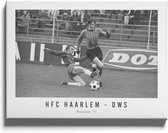 Walljar - HFC Haarlem - DWS '71 - Zwart wit poster met lijst