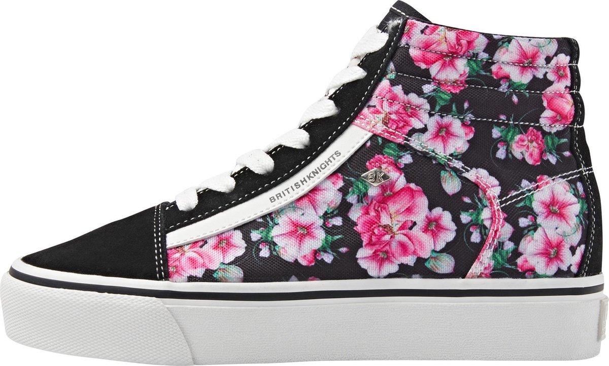 British Knights MACK MID PLATFORM Dames sneakers hoog Zwart maat 38 -  Schoenen.nl