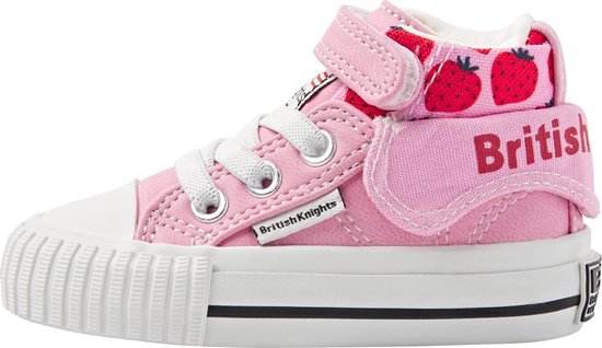 ROCO Baby meisjes sneakers hoog - Roze - maat 21 | bol.com