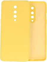 OnePlus 8 Hoesje Fashion Color Backcover Telefoonhoesje Geel