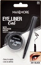 Gel eyeliner met eyeliner kwast - Zwart - Gel eyeliner with precision brush