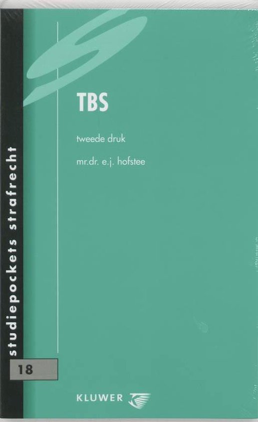 Studiepockets strafrecht 18 - TBS - cover