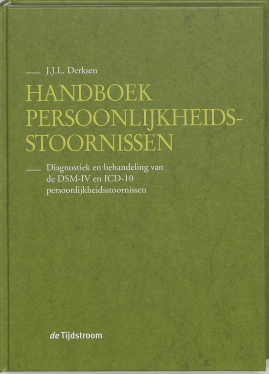 Cover van het boek 'Handboek persoonlijkheidsstoornissen / druk 1' van Jan Derksen