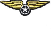 Airforce Aviator Wings Strijk Embleem Patch B 7 x L 2 cm