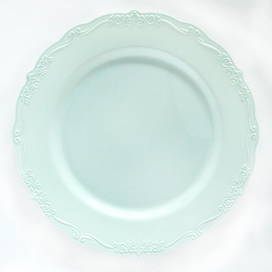 Decor Decorline - Elegante herbruikbare bordenset - zilver - casual collectie - kwaliteit vintage servies - China Look - Servies Set voor alle gelegenheden - 40 stuks