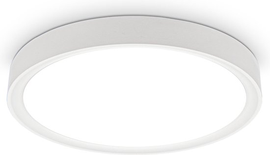 B.K.Licht - Plafondlamp - witte plafonniére - Ø33.5cm - met 1 lichtpunt - 4.000K - 1.500Lm - 15W