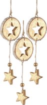Kerstboomhanger Ster Gold (23 cm) 3 Stuks