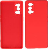 Bestcases 2.0mm Thick Fashion Phone Case Backcover - Coque en Siliconen - Oppo Reno 4 5G - Rouge