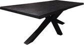 Teakea - Sovana Live-edge dining table 260x100 - top 5 - Zwart
