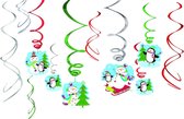 Kerst Hangdecoratie Sneeuwpop 61cm 12st