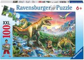 Ravensburger puzzel Bij de dinosaurussen - Legpuzzel - 100 stukjes