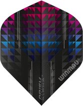WINMAU - Prism Alpha Zwart en Roze Dartvluchten - 1 set per pakket (3 dartvluchten in totaal)