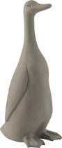 J-Line Eend Staand Poly Grijs Small