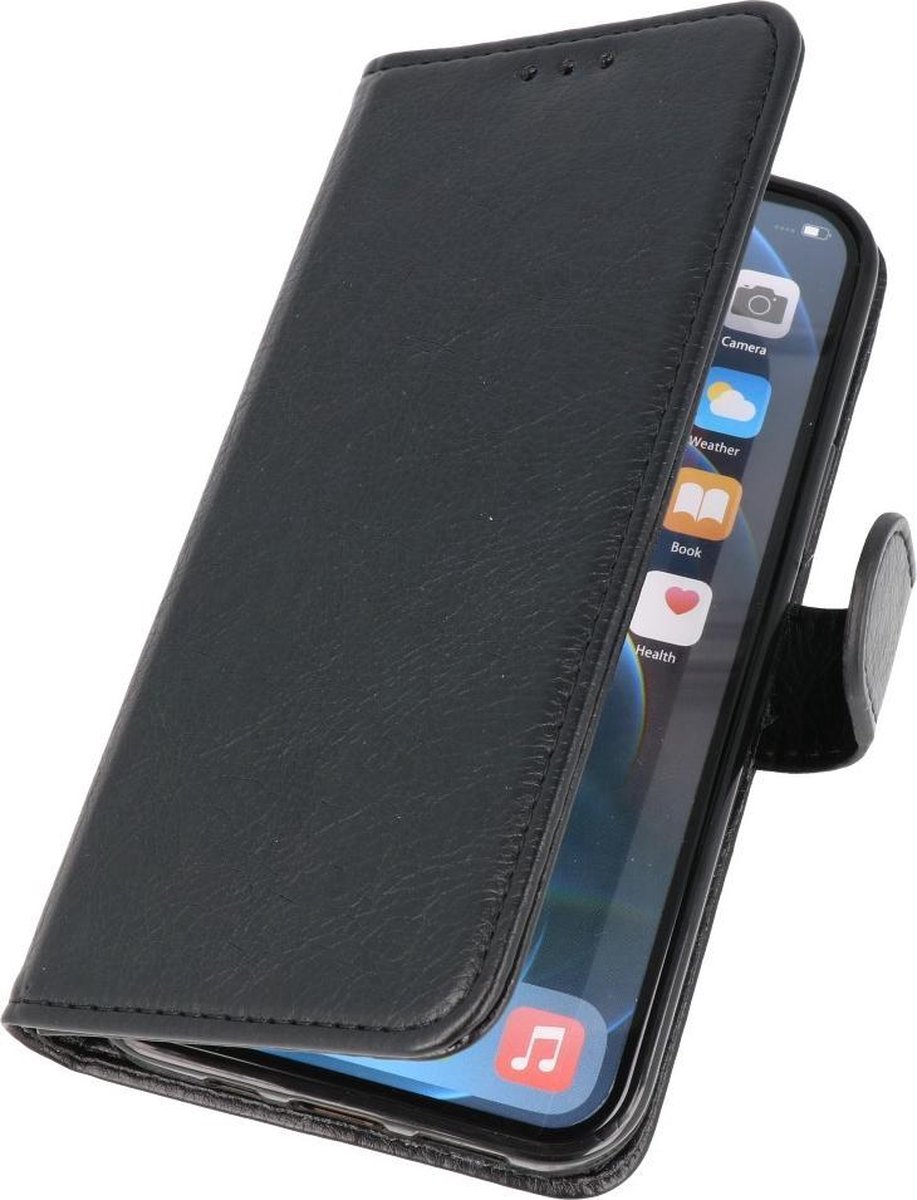 Bestcases Booktype Telefoonhoesje voor iPhone 12 / 12 Pro - Zwart