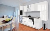 Meister Premium complete greeploze keuken 330cm Wit hoogglans met apparatuur