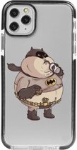 Hoesjes Atelier Zwart Frame Transparant Impact Case Dikke Batman voor IPhone 11Pro met ScreenProtector
