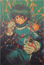 My Hero Academia Izuki Midoriya Anime Vintage Poster 51x35