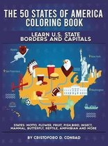 The 50 States of America Coloring Book