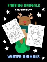 Farting Animals Coloring Book - Winter Animals