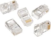 BY PC-XS - 75 x Cat5e/Cat6 connector - kabel aansluiting - rj45 connector - voor utp