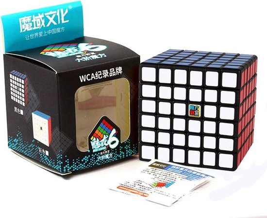 Thumbnail van een extra afbeelding van het spel 6x6 Speedcube - Puzzel Kubus - Zwart Magic Cube - Moyu Meilong