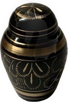 Mini urn brass "Black-gold"