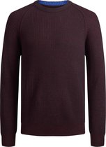 JACK&JONES -JJPANNEL KNIT CREW NECK. Heren Trui - Maat S