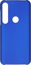 Effen Backcover Motorola Moto G8 Plus hoesje - Blauw