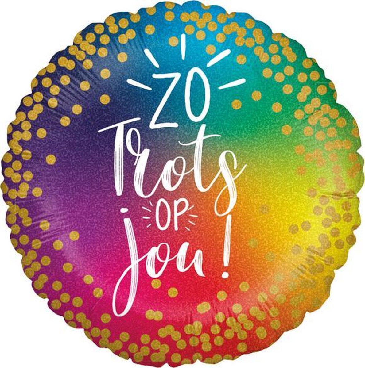 Helium Folie Ballon ZO TROTS OP JOU