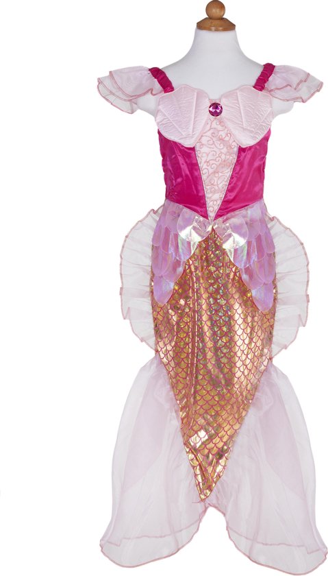 Zeemeerminnenjurk - roze + GRATIS haarband Jurklengte: 95cm | bol.com