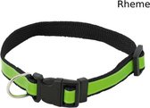Reflecterende Hondenhalsband - Veiligheidsband - Verstelbaar - 50 x 2 cm - Zwart - Rheme