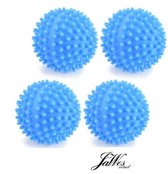 Jawes- Wasballen- 4 stuks- Blauw- Wasbal- Wasbol- Duurzaam- Energiebesparend- Wasmachine bal- Wasdrogerbal- Droog ballen-